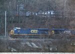 CSX 707 Waiting for a signal at Station Square